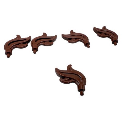 LEGO  5x Feder Reddish Brown   Helmaufsatz Ritter / Feather 6484949 Castle