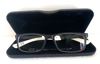 G Sport Gargoyles Strategic BLW HM Eyeglasses Black 55-16-145 Frames Only + Case