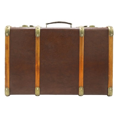 Harry Potter Hogwarts Stationary Brown Leather Wood Luggage
