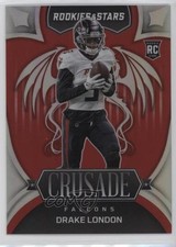 2022 Panini Rookies & Stars Crusade Red Prizm 62/99 Drake London #CR-17 11qd
