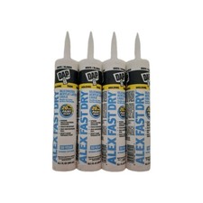 4 Tubes Dap Alex Fast Dry 10.1 oz White Siliconized Acrylic Latex Caulk 50yr