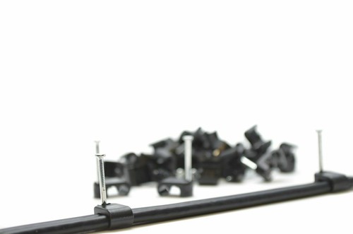 1000 X Black Dual Shotgun Twin Coax Cable Clip For WF65 / CT63 Sky + HD Clips - Picture 4 of 9
