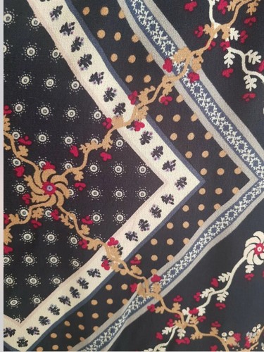 M&S Collection Patchwork Printed Waisted Midi Long Dress Size 10 Navy Mix BNWT - Picture 3 of 3