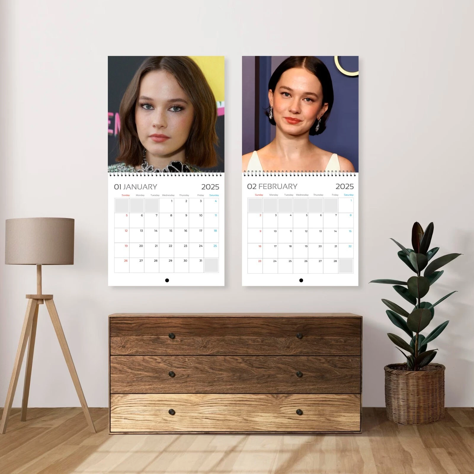 Cailee Spaeny 2025 Hollywood Stars Calendar, Actress Calendar