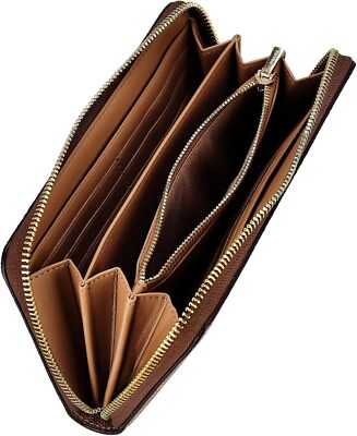 Coach Coach Long Zip Around Wallet Signature Canvas CW778