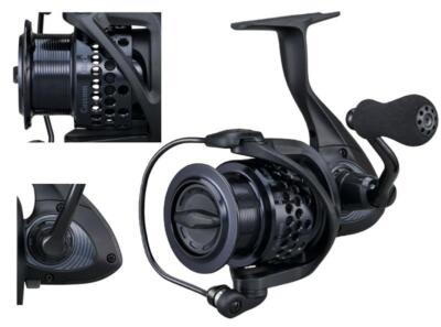 Okuma CLX-40F Custom Black Feeder Angelrolle Stationärrolle Frontbremsrolle