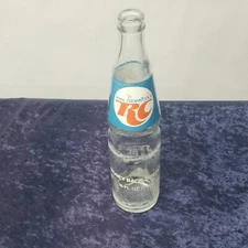 Royal Crown Cola RC Soda Pop Bottle Vintage Glass Multicolor ACL 16 Oz 1970s 