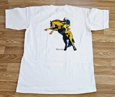marlboro cigarette t shirt Vintage 80s Marlboro Cigarette T Shirt Single Stitch Cowboy Smoking XL