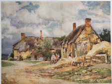 Radway Warwickshire - Antique Print 1906