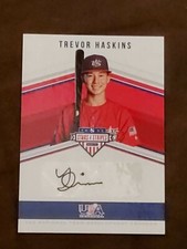 2018 PANINI STARS & STRIPES black ink TREVOR HASKINS AUTO /23