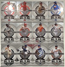 2022 Panini Mosaic Baseball WILL TO WIN Insert COMPLETE SET #1-12