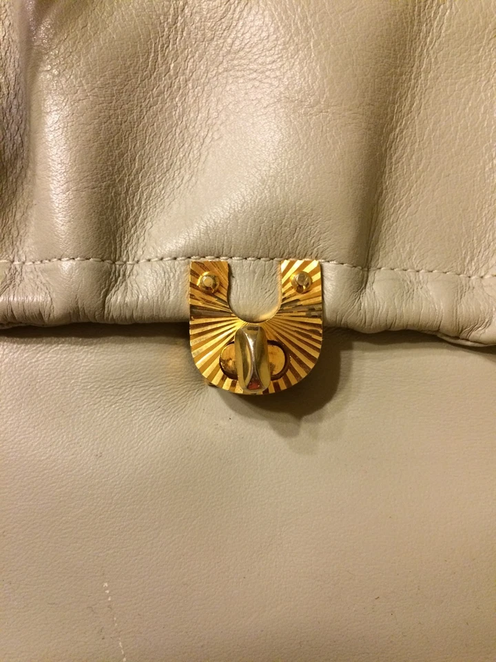 Cartera gris vintage hecha a mano Zenith Foto 2 de 4