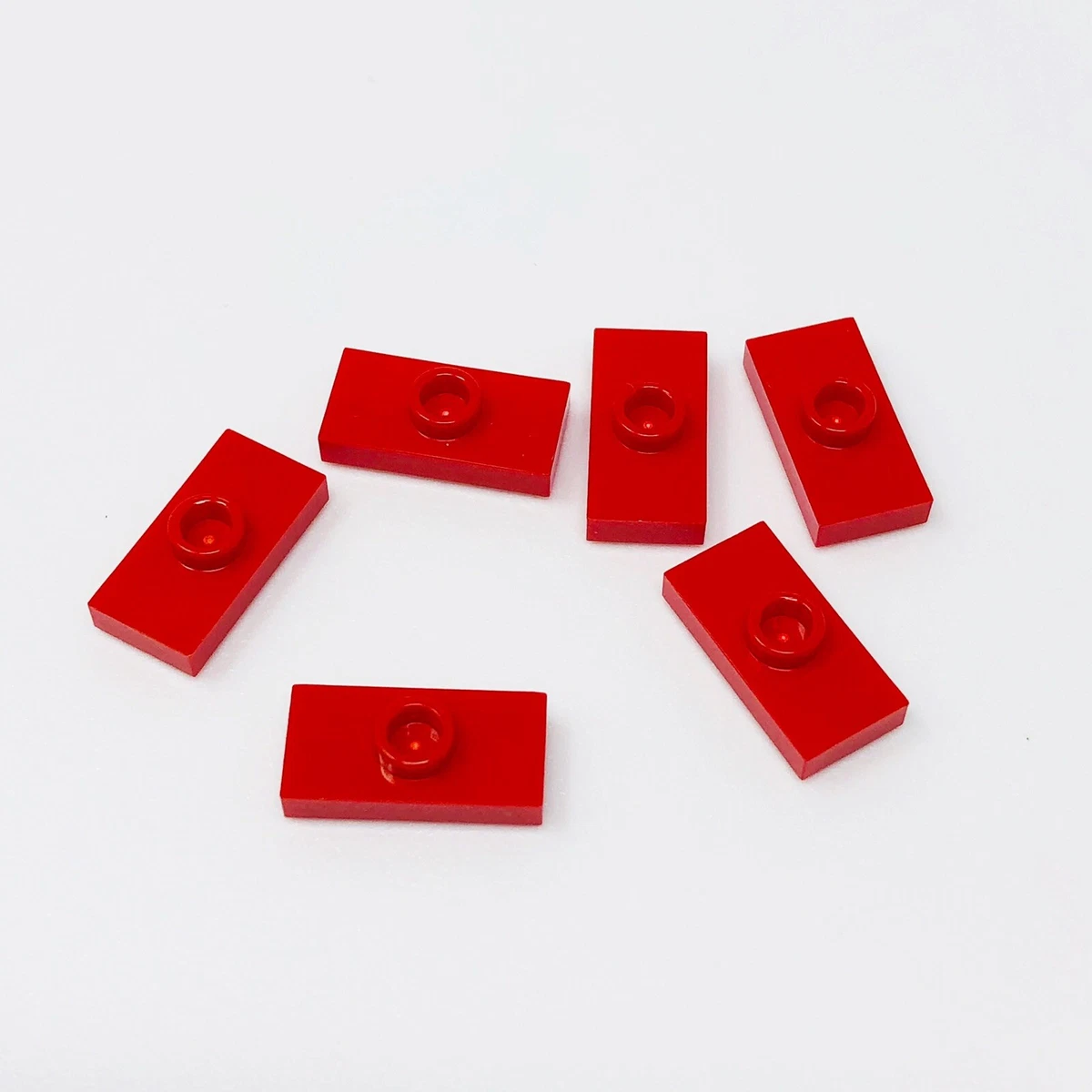 15573 LEGO Plate Mod 1x2 Stud Inside Stud Holder Groove Jumper RED 6
