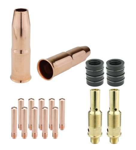 MIG Gun Parts for LIN 300&400, Tweco #3 -52FN Diffuser + Tip + Nozzle