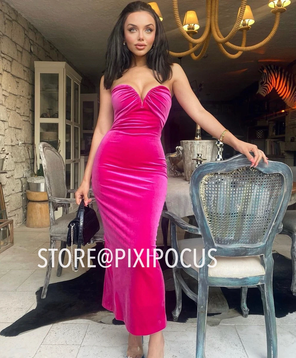 Zara pink velvet clearance dress