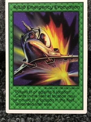 R/L10 Emergency Evacuation! Galactic Empires CCG, PERSONA, MINT, Free Ship