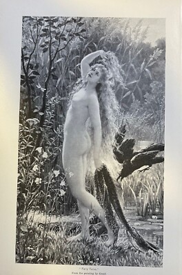 1895 Vintage Magazine Illustration Fairy Tales by Graef