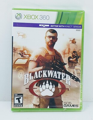 Blackwater  Microsoft Xbox 360 new Sealed 2011 Kinect Sensor 505 Games 
