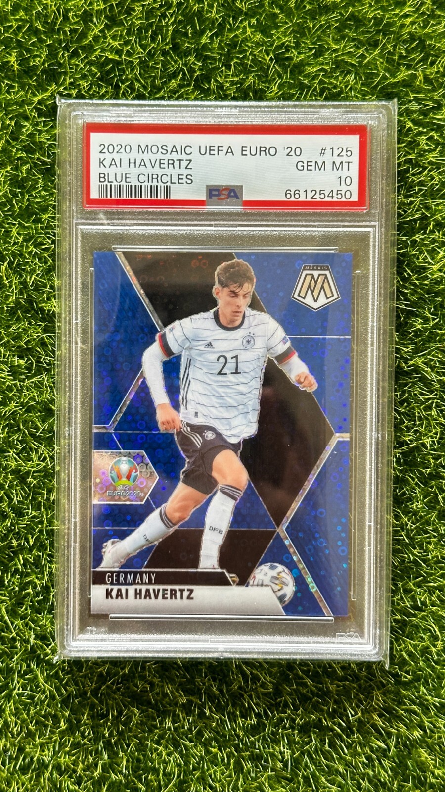 2020 Mosaic UEFA EURO 20 KAI HAVERTZ Blue Circles #22/99 PSA 10 Germany Arsenal