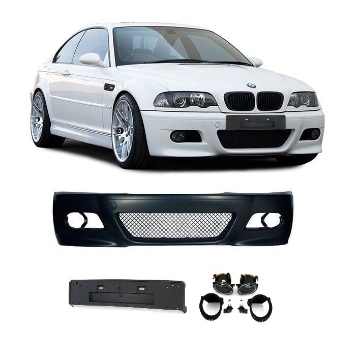 Pare-choc M3 pour BMW Série 3 E46 Coupé et Cabriolet 1999-2003 avec antibrouillards