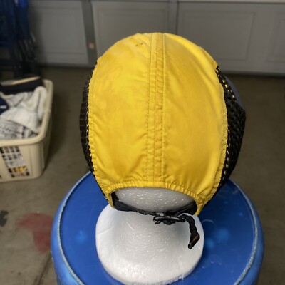VINTAGE Ralph Lauren Polo Sport Mesh Nylon Yellow Cap Hat VINTAGE Ralph Lauren Polo Sport Mesh Nylon Yellow Cap Hat