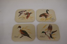Vintage Avon Chesapeake Collection Four Duck/Goose Coasters 1981 pre-owned GC