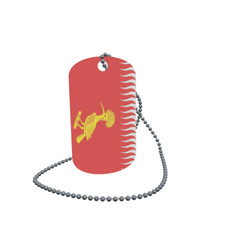 Dog Tag Flag Bunting Armstedt Dog Tag Aluminium 30 x 50mm