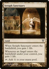 Seraph Sanctuary [Avacyn Restored] Magic The Gathering MTG Land Angel LP CNY