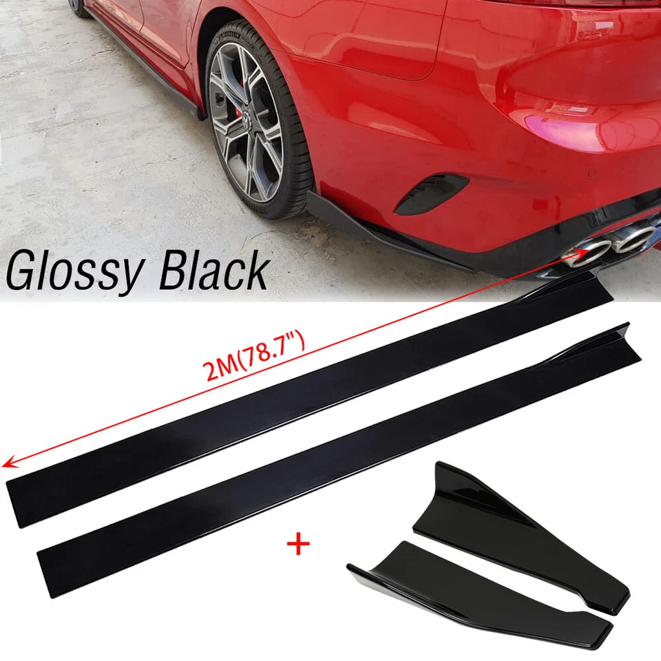 Labio basculante de faldón lateral 78,7" + difusor de labios de parachoques trasero para Lexus SC300 SC400 430 Foto 2 de 4