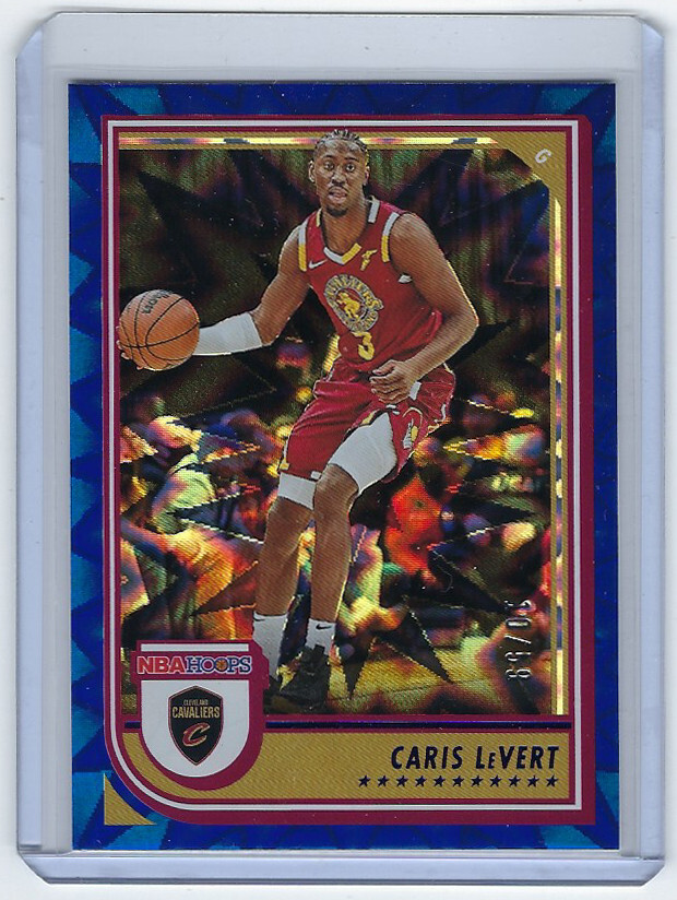 2022-23 Panini NBA Hoops Caris LeVert Blue Parallel Card #70 Cavaliers 10/59
