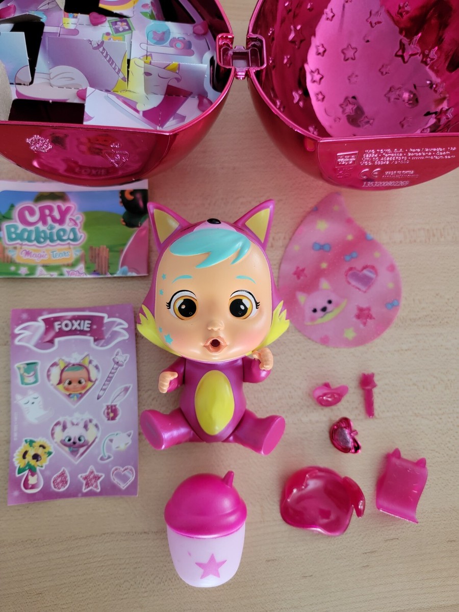 LIMITED EDITION cry babies magic tears special shinny pink FOXIE