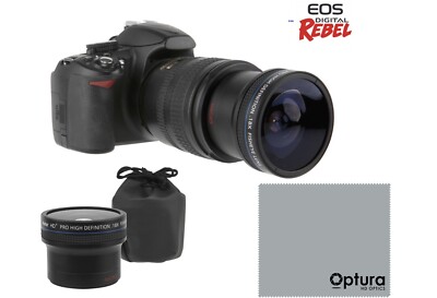  18x FISHEYE PANORAMIC LENS FOR CANON REBEL T4i T3i T3 T2i T2 T1i XT XTi XS XSi