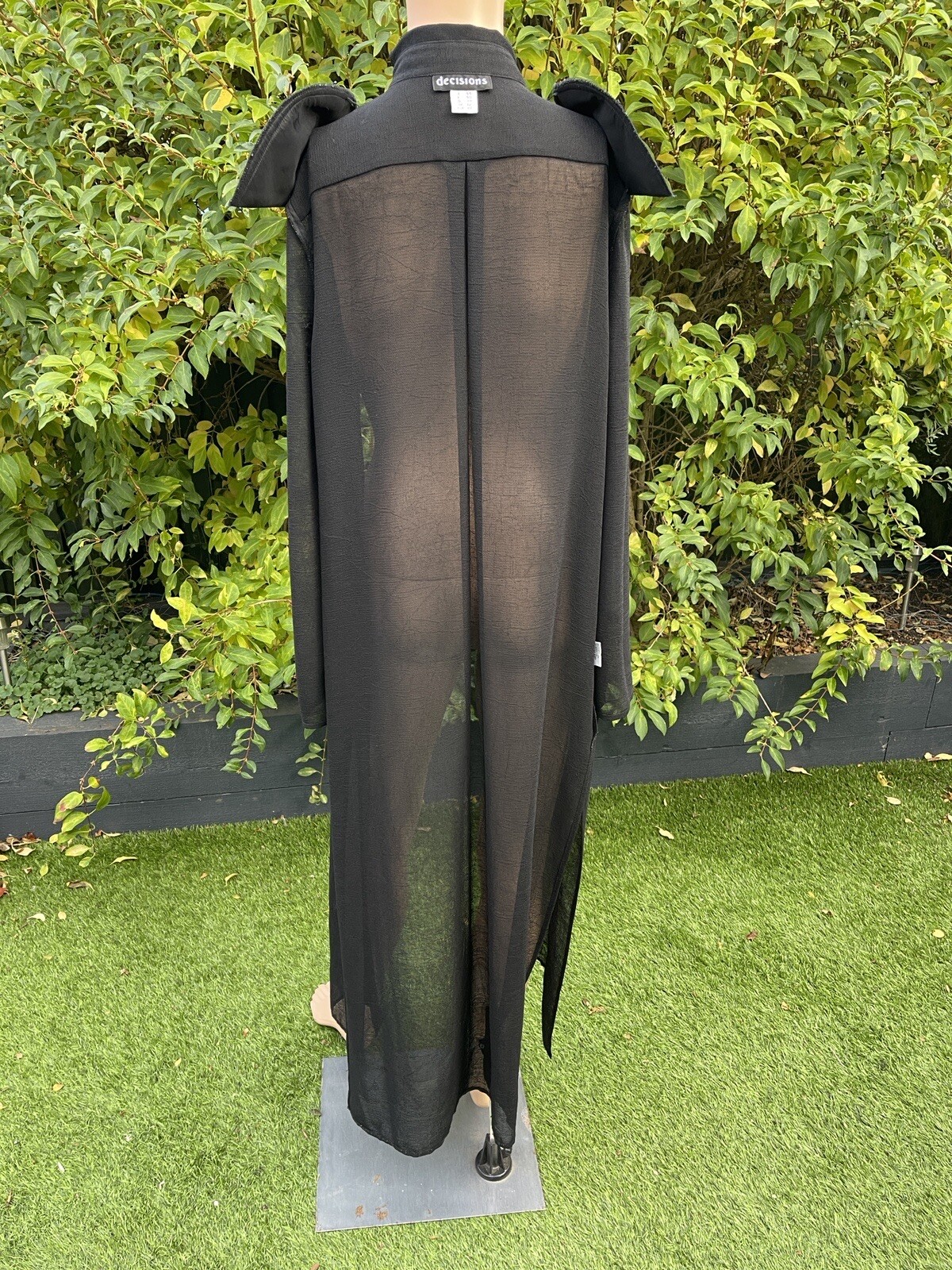 Decisions Basic Long Black Jacket With Buttoned C… - image 11