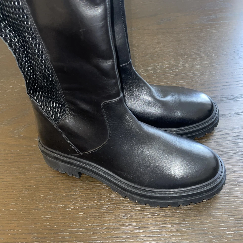 NUEVAS Botas Geox Iridea Cuero Negro Nuevas Talla 38 Foto 3 de 3