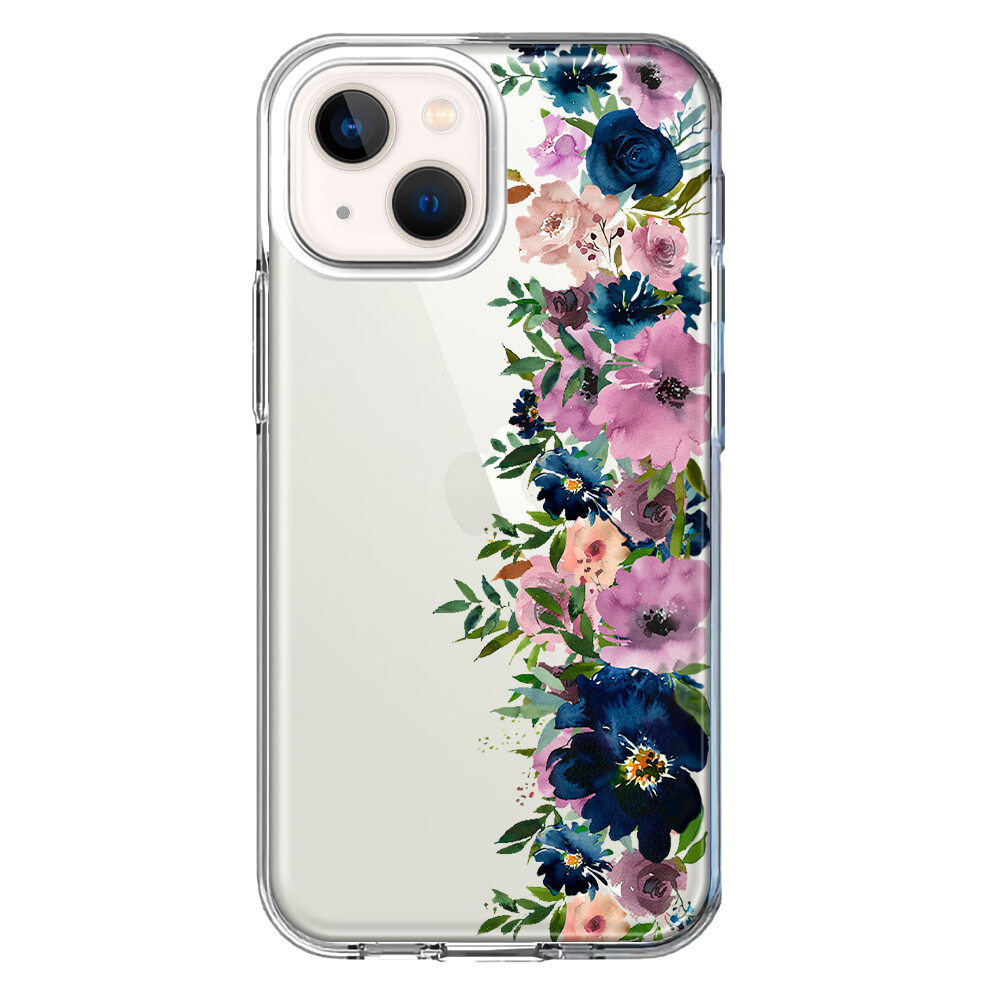 For Apple iPhone 13 Shockproof Case Blue Purple Summer