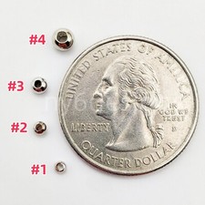 Silver Plated Round Spacer Beads 2mm 2.5mm 3mm 4mm finding 40 pcs Non Tarnish