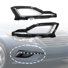 Fog Light Lamp Cover Front Bumper Bezel Trim For Hyundai Sonata 2015 2016 2017