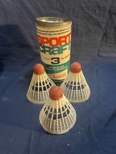 Vintage SportCraft Carlton Badminton Shuttlecocks 3 Plastic