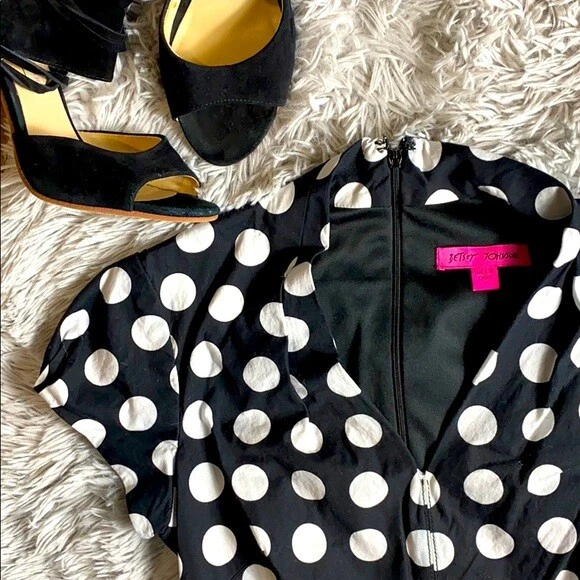 Betsey johnson polka dot deals dress