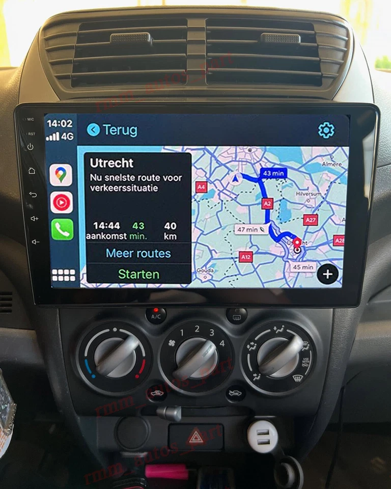 9'' Wireless Carplay Android Auto Head unit Car Radio For Suzuki Alto 2009-2014 - image 4 of 4