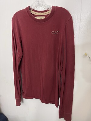 Hollister Red Long Sleeve Hollister M Burgundy Long Sleeve T Shirt