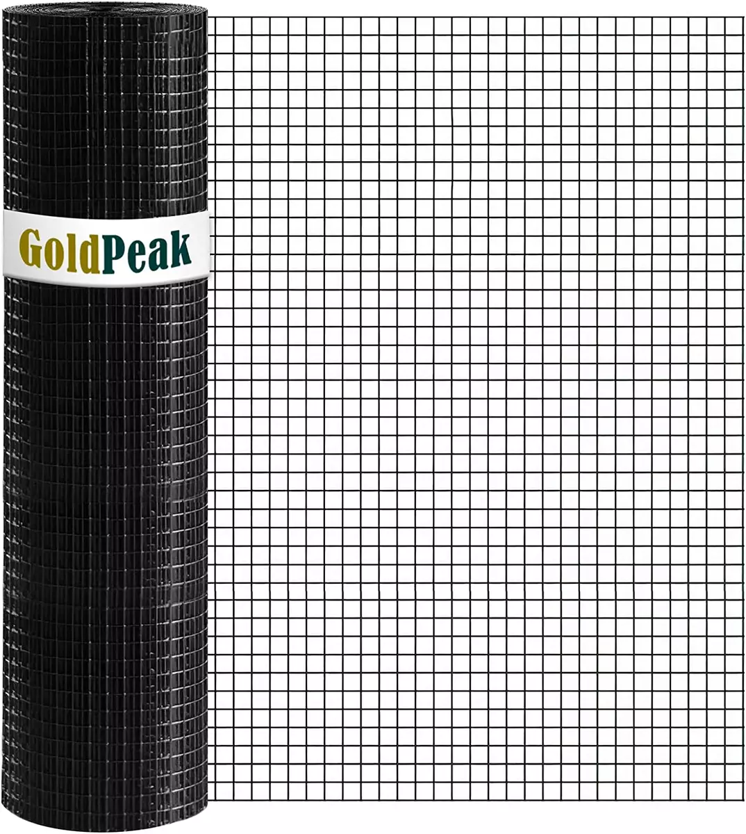 Black Hardware Cloth 36In. X 50Ft. 1 2 Inch Mesh 19 Gauge Vinyl Coa