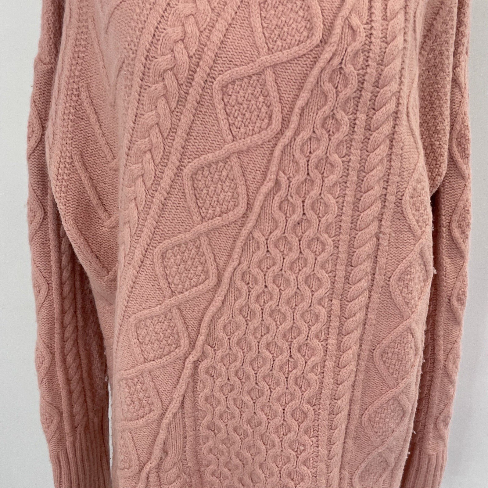 J Crew Cable Knit Patchwork Wool Blend Tunic Swea… - image 6