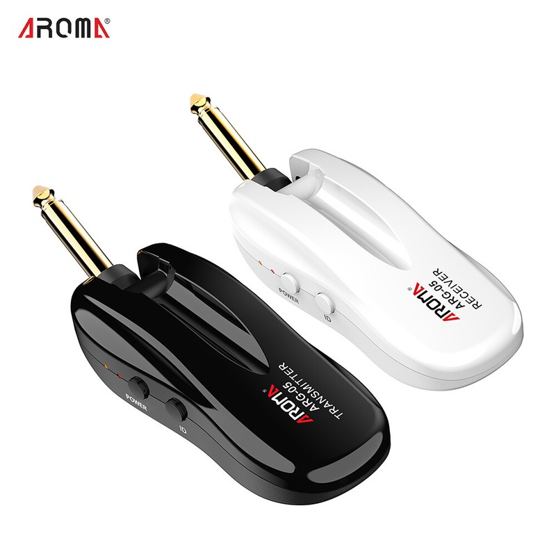 AROMA Wireless Guitar Transmitter Receiver Audio 5.8GHz 115ft 4 Channels