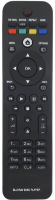 Ersatz Fernbedienung für Philips Blu-Ray BDP3380 | BDP3380/05 | BDP3380/12