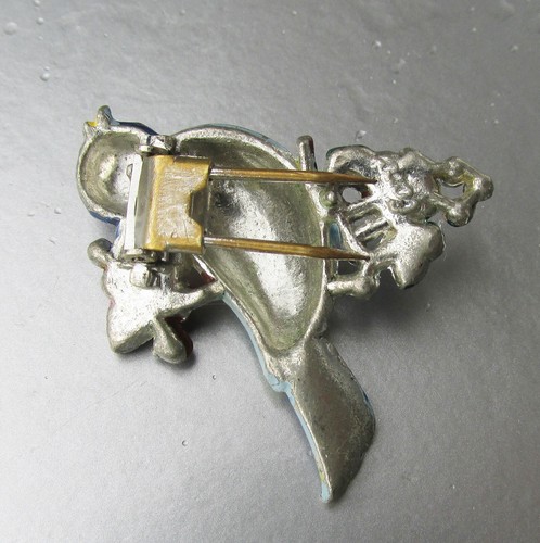 Signed CORO Alfred Katz LOVE BIRD Vintage Dress Clip Brooch Pin, Book Piece - 第 2/5 張圖片
