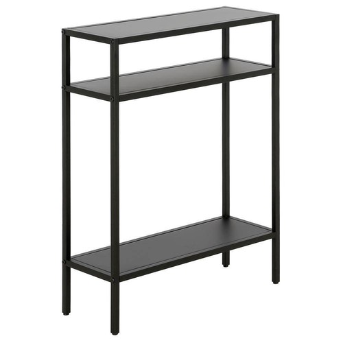 Meyer+Cross Console Table 22"L x 29.5"H x 8"D 2-Shelves Steel Blackened Bronze - Picture 4 of 8