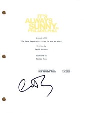 Charlie Day Signed It's Always Sunny in Philadelphia #903 Episode Script COA Charlie Day Signed It's Always Sunny in Philadelphia #903 Episode Script COA