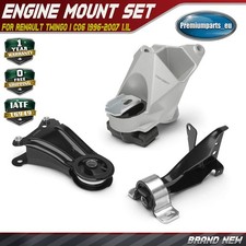 3x Engine Mount Set for Renault Twingo I C06 1996-2007 1.1L 60929998 7700411948