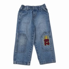 Vintage Spiderman Jeans Boys Size 4 Blue Denim Marvel Double Knee
